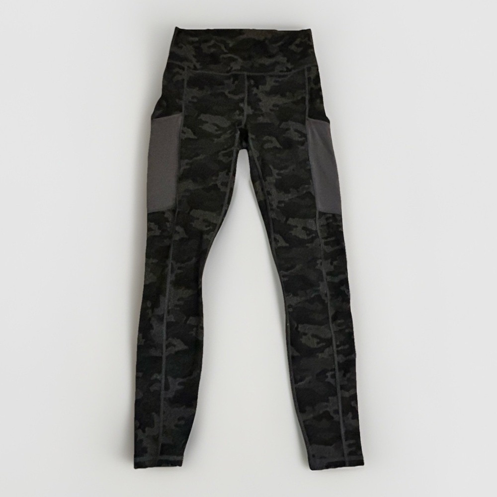 Fabletics‎ Women Powerhold Leggings High Waisted  Camouflage 25x26.5" Small??